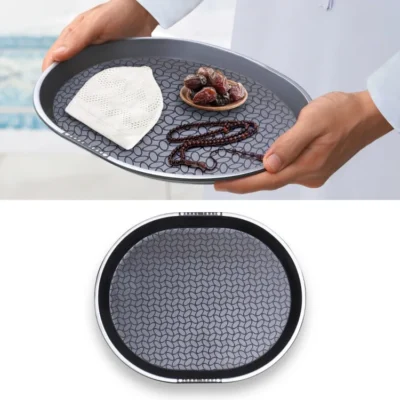 Oval Stylish Tray (black color)