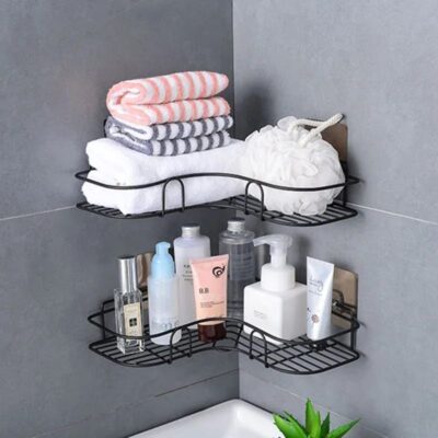 Metal Corner Rack For Bathroom & Kitchen (1 pc)