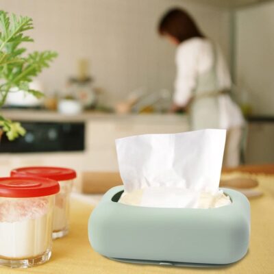 Silicone Suction Tissue Box (random color)